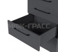 Ультрабокс PUSH OPEN  L-450 H=199 металл лак графит  REJS